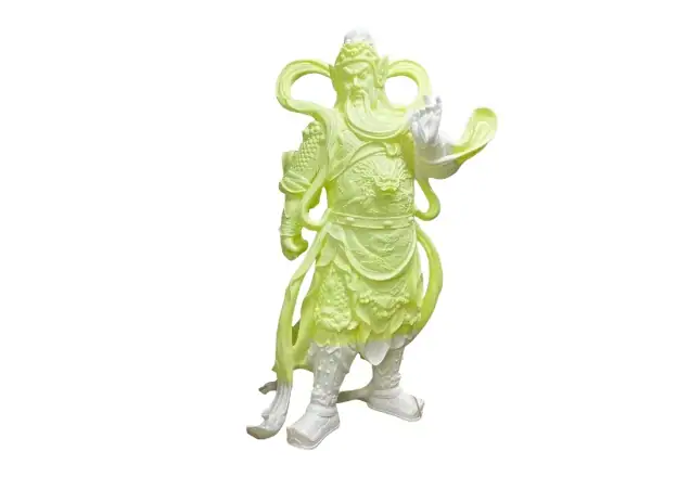 3D printed plastic figurine for display and design evaluation.