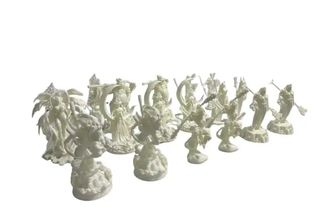 3D printed plastic prototypes for product development.