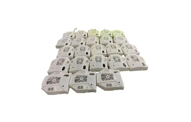 Vacuum cast electronic plastic housings for product development.