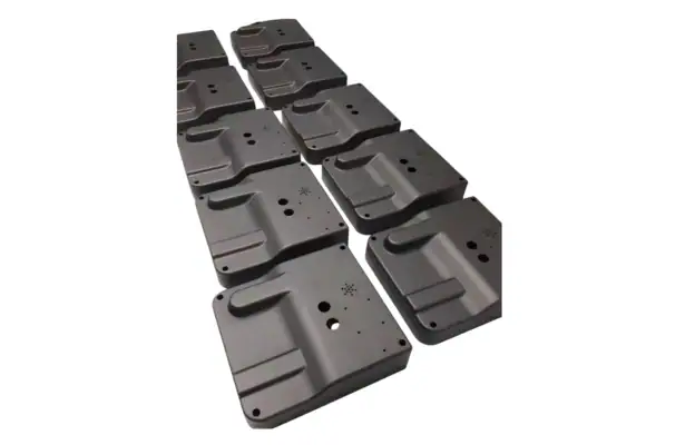 Vacuum cast plastic covers with excellent surface finish.