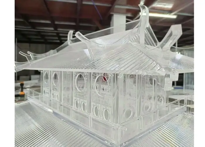Custom acrylic prototypes for product development.