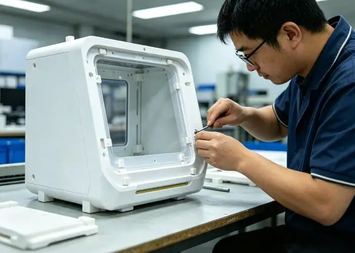 Cosmetic prototype assembly for appearance validation.