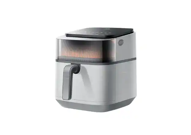 Countertop air fryer plastic prototype for design and testing.