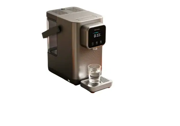 Automatic espresso machine plastic prototype for functional testing.