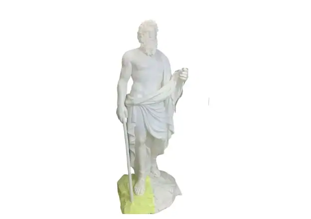 Figurine plastic prototypes produced by 3D printing.