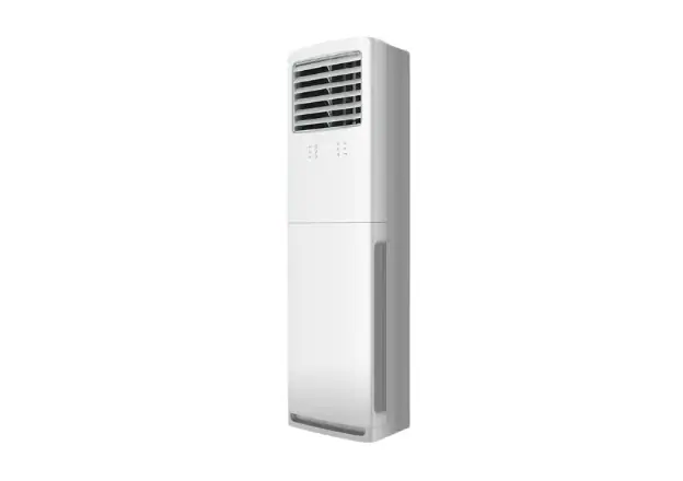 Floor-standing air conditioner plastic prototype for design validation.