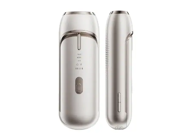 Electric grooming device plastic prototype for product testing.