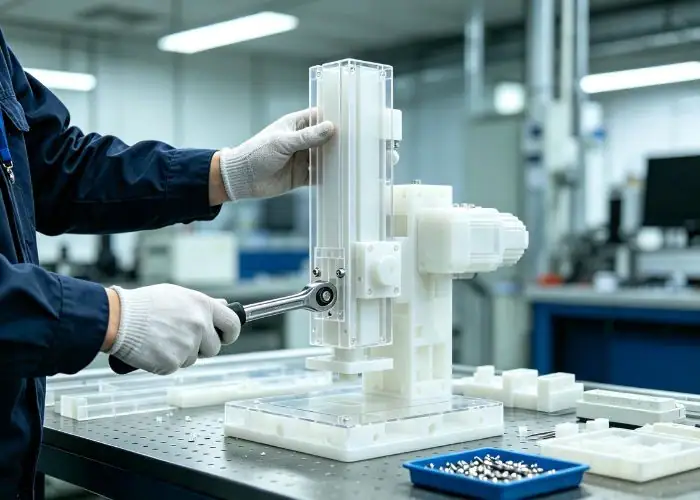 mechanical plastic prototyping assembly