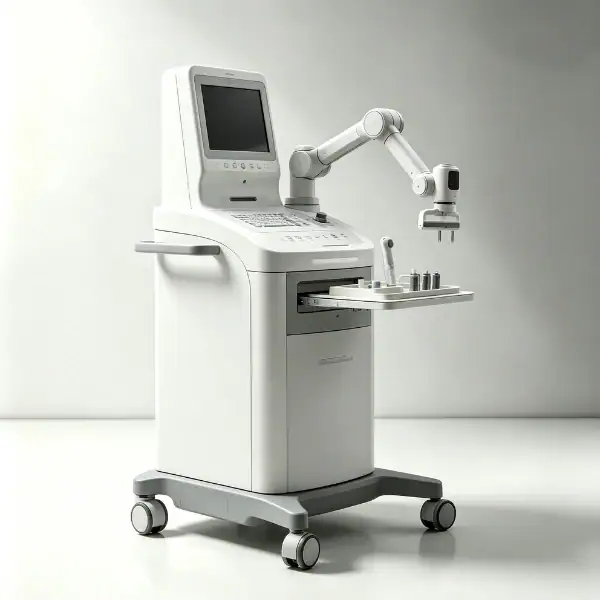 Plastic prototype medical equipment for product validation.