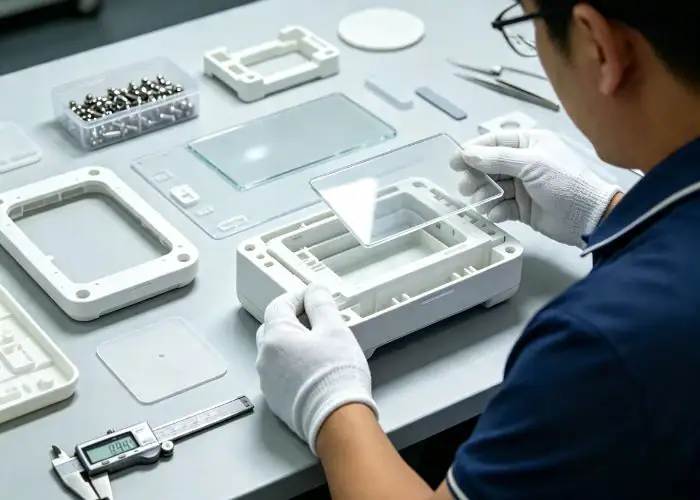 multi part plastic prototyping assembly