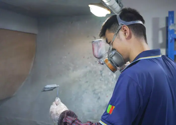 painted plastic prototype finishing
