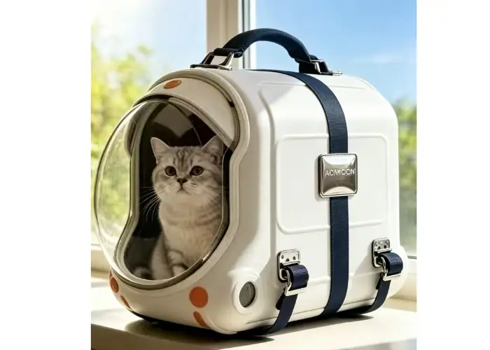 Plastic prototype for pet product development.