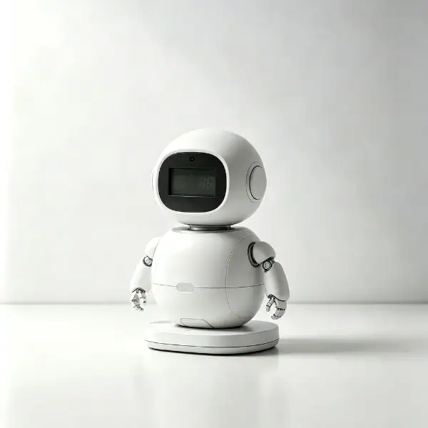 Plastic prototypes for service robot development.
