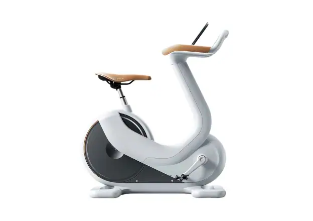 Smart fitness bike plastic prototype for product validation.