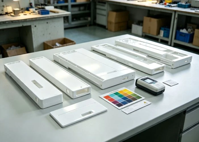 Control prototype color and gloss levels according to customer references and appearance requirements.