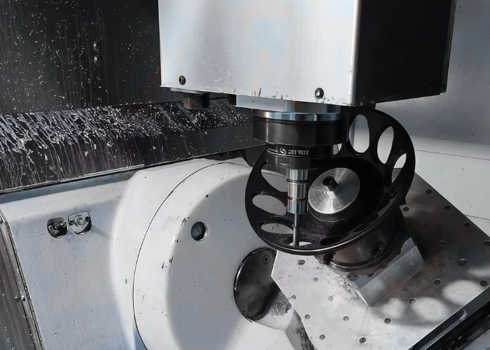 CNC machining black POM plastic component used in aerospace industry