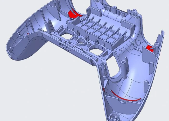 CAD model showing the design of a plastic prototype.prototype definition