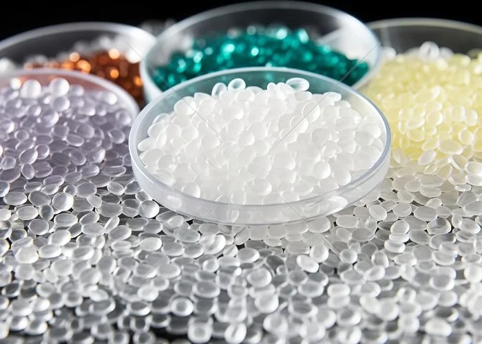 Multi-color plastic resin pellets, virgin plastic raw material particles for injection molding and CNC machining plastic parts production
