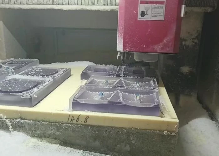 Machining high-performance plastic parts for prototype development.