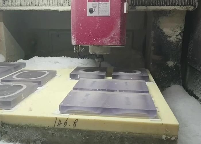 Preventing plastic melting during CNC machining with proper heat control.