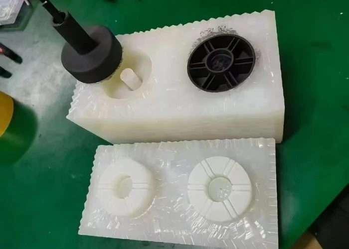 Vacuum casting process for plastic prototype parts.